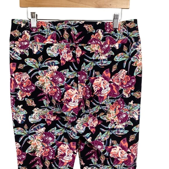Soft Surroundings Floral Print‎ Stretch Pants High-Rise Size Medium - Picture 8 of 10